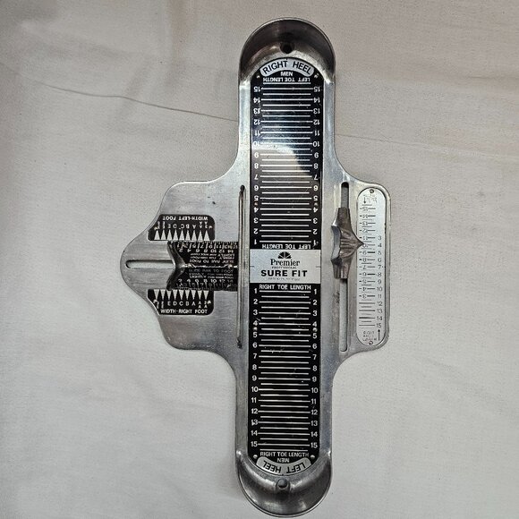 Sure Fit Premier Professional Men's Foot Measuring Shoe Fitting Device - USA - Picture 1 of 6